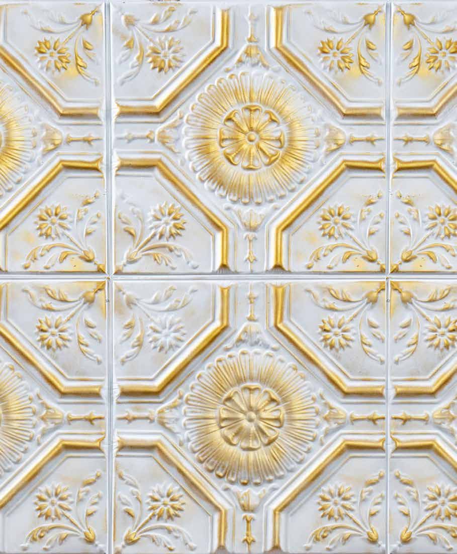 Soffitto Bianco Oro Fibrarte Koleksiyonu